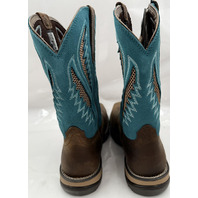 ARIAT 10031663 WOMENS ANTHEM VENTTEK COMP TOE BOOT CHOCOLATE CHIP/TURQUOISE 9.5C