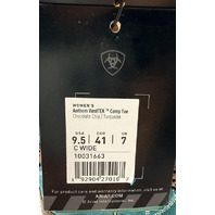 ARIAT 10031663 WOMENS ANTHEM VENTTEK COMP TOE BOOT CHOCOLATE CHIP/TURQUOISE 9.5C