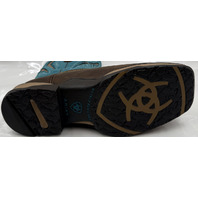 ARIAT 10031663 WOMENS ANTHEM VENTTEK COMP TOE BOOT CHOCOLATE CHIP/TURQUOISE 9.5C