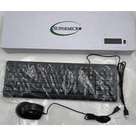 SUPERMICRO KYB-MUS-196CB KEYBOARD AND MOUSE COMPUTER COMPONENTS