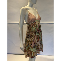 CAMILLA THE QUEENS QUARTERS BRALETTE DETAIL SHORT DRESS SZ S RRP $850 SDSC121