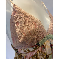 CAMILLA THE QUEENS QUARTERS BRALETTE DETAIL SHORT DRESS SZ S RRP $850 SDSC121