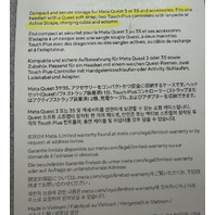 META QUEST MC-1152844-01 COMPACT CARRYING CASE FOR META QUEST 3/3S