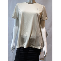 ON RUNNING WOMEN'S CORE-T SHIRT SIZE LARGE L COLOR SAND 1WE10582962 NEW