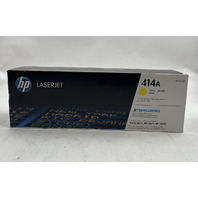 HP GENUINE LASERJET 414A YELLOW OEM TONER CARTRIDGE W2022A