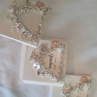 LOT of 18 - BEAD & CHARM THEMED BRACELETS UNBRANDED NEW