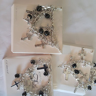 LOT of 18 - BEAD & CHARM THEMED BRACELETS UNBRANDED NEW