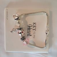 LOT of 18 - BEAD & CHARM THEMED BRACELETS UNBRANDED NEW
