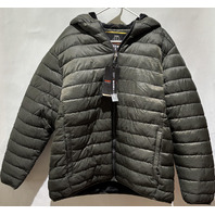 HAWKE&CO LODEN HIN2290WM SHERPA LINED XXL COAT OLIVE GREEN PUFFER JACKET