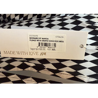 CAMILLA MONARCHY MANIA PLUNGE NECK DRAPED SHOULDER DRESS SZ XXL LDSA236 $1100