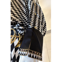 CAMILLA MONARCHY MANIA PLUNGE NECK DRAPED SHOULDER DRESS SZ XXL LDSA236 $1100