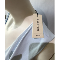 ARITZIA BABATON WOMEN'S LOCALE POPLIN DRESS IN VILLA BLUE 131910 SIZE LARGE L