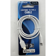 LOT OF 6 SOLARAY LIGHTING TO TYPE-C CABLE 3FT WHITE FOR IPHONE IPAD