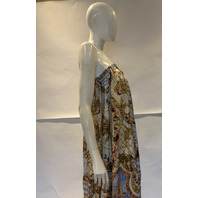 CAMILLA THRONE GAMES ONE SHOULDER DRESS W/ BLOUSON SLEEVE SZ M/L LDSE023 $1100