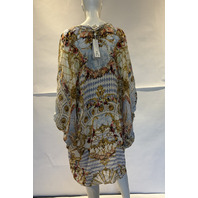 CAMILLA THRONE GAMES DRAMATIC SLEEVE COCOON LAYER ONE SIZE RRP $925.00 LAYA102