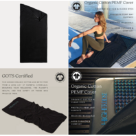 HIGHER DOSE PRO PEMF MAT COVER V1 GOTS CERTIFIED ORGANIC COTTON 29"X73"