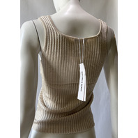 VERONICA BEARD WOMEN'S SQUARE NECK SANDA KIT TANK KHAKI 2603KS1491058 SZ SMALL