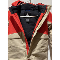 BURTON T ONE PIECE XS FMSCAR EXTRA SMALL SKI/SNOW COAT SUIT RED/TAN/BLACK