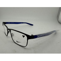 NIKE OPTICAL NIKE8130N 416 MEN'S GLASSES IN SATIN NAVY RACER BLUE 54-16-140