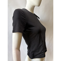 VERONICA BEARD WOMEN'S BENEDICT TEE BLACK J2511JY147T0920 SZ SMALL S