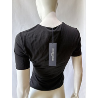 VERONICA BEARD WOMEN'S BENEDICT TEE BLACK J2511JY147T0920 SZ SMALL S