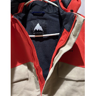BURTON T ONE PIECE SIZE 5 FMSCAR SKI/SNOW COAT SUIT RED/TAN/BLACK