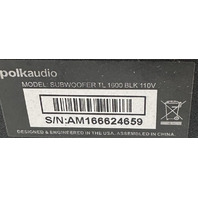 POLKAUDIO SUBWOOFER TL1600 BLK 110V 110-120V-50/60 HZ 100 WATTS