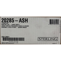 STERLING LUDINGTON 20285-ASH SINK MAT SET LARGE SINGLE ASH GREY