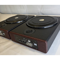 LOT OF 2 PERTORS 800W 10" UNDER SEAT SUBWOOFER POWERED CAR TRUCK SUB 12V BLACK