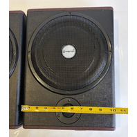 LOT OF 2 PERTORS 800W 10" UNDER SEAT SUBWOOFER POWERED CAR TRUCK SUB 12V BLACK