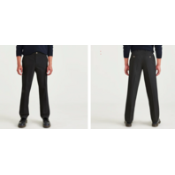 DOCKERS MEN'S SIGNATURE KHAKI CLASSIC FIT TROUSERS IRON FREE 36X30 COLOR BLACK