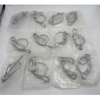 LOT OF 12 STAGE LIGHT SAFETY CABLE 100LB LOAD DUTY AND 4MM DIAMETER