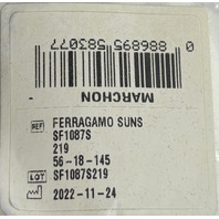 FERRAGAMO MARCHON SF1087S SUNS 56-18-145 BROWN/ORANGE SUNGLASSES