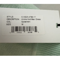 SEROYA WOMEN'S AMINE KNIT MAXI DRESS IN SPEARMINT SZ MEDIUM M S-SS25-4790-17