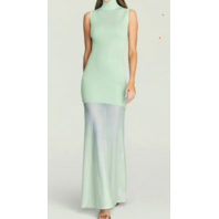 SEROYA WOMEN'S AMINE KNIT MAXI DRESS IN SPEARMINT SZ MEDIUM M S-SS25-4790-17