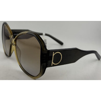FERRAGAMO SF942S 61-17-145 WOMENS SUNGLASSES KAHKI BROWN LARGE LENS