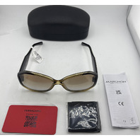 FERRAGAMO SF942S 61-17-145 WOMENS SUNGLASSES KAHKI BROWN LARGE LENS