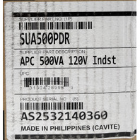 APC SUA500PDR 500VA 120V INDST UNINTERUPTIBLE POWER SUPPLY BATTERY