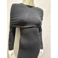 MAX MARA WOMEN'S WOOL YARD DRESS W SHOULDER COVERING SAMPLE MXM ADATTI SZ M