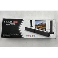 DETACHABLE BS-36 SOUND BAR WIRLESS SPEAKER STEREO FOR TV/LAPTOP MOBILE 