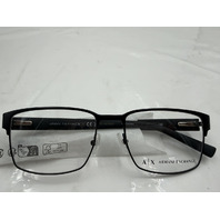 ARMANI EXCHANGE AX1019 6063 MENS GLASSES IN MATTE BLACK 54-17-140