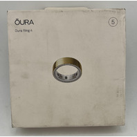 OURA RING 4 SMART RING ACTIVITY TRACKER IN COLOR GOLD SIZE 5 JZ90-54216-05