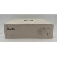 OURA RING 4 SMART RING ACTIVITY TRACKER IN COLOR GOLD SIZE 5 JZ90-54216-05