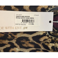 CAMILLA SAINTS AND SISTERS PETAL SLEEVE LONG DRESS XXLARGE XXL $1200 LDSA241