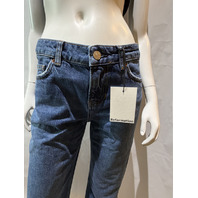 REFORMATION WOMEN'S CHARLEE LOW RISE STRAIGHT LEG JEANS MAGGIORE-24 SZ US 27 NWT