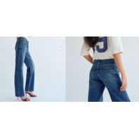 REFORMATION WOMEN'S CHARLEE LOW RISE STRAIGHT LEG JEANS MAGGIORE-24 SZ US 27 NWT