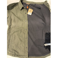 PATAGONIA MEN'S IRON FORGE FLEECE LINED JAC-SHIRT PINE NEEDLE GREEN SZ MEDIUM