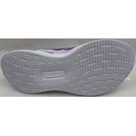 ADIDAS RUNFALCON 5 W JR3089 WOMENS SIZE 6 WHITE AND PURPLE RUNNING SHOES