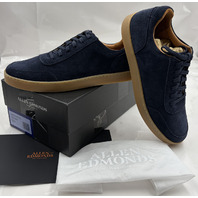ALLEN EDMONDS MEN'S LIAM LACE UP SNEAKER SUEDE COLOR NAVY 7259 SIZE 10D