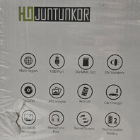 HDJUNTUNKOR HDPDVD-01 10.1" PORTABLE DVD PLAYER INNOVATIVE BUTTON DESING